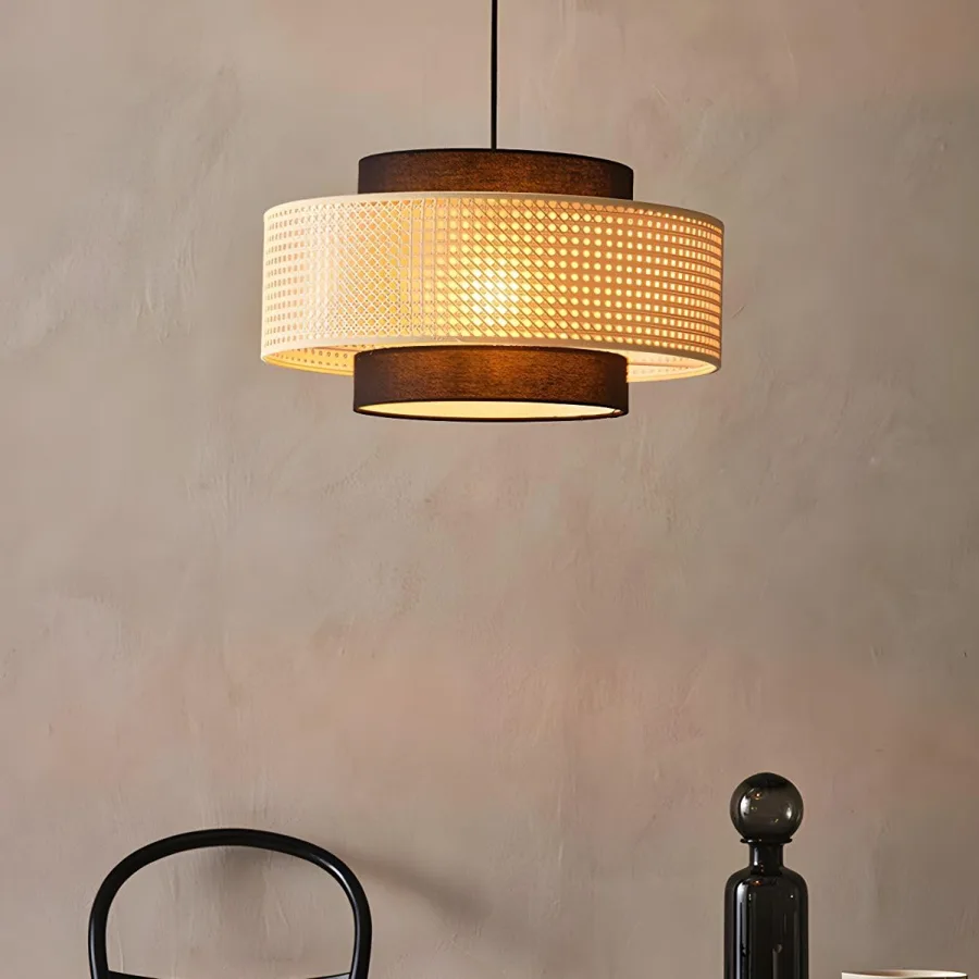 1-Light Fabric Chandelier view 1