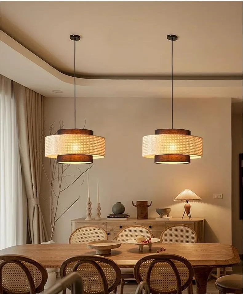 1-Light Fabric Chandelier view 3