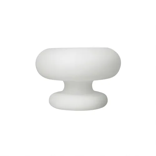 White 1-Light Glass Table Lamp view 2