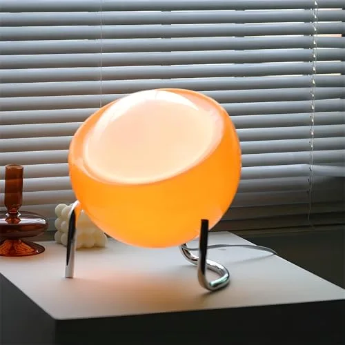 Orange 1-Light Glass Table Lamp view 3