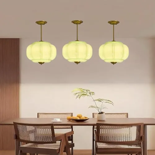 Milk Glass Ceiling Light, 15 Inch Metal Glass Semi view 2