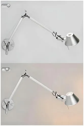 Modern Simple Telescopic Folding Rocker arm Silver Wall Light view 3