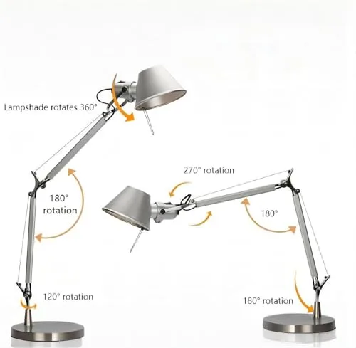 Nordic Medieval Folding Desk lamp Hotel Personality Desk Desk view 3