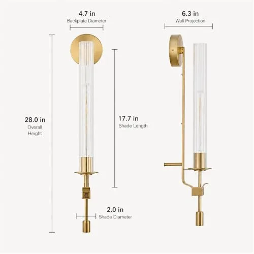 Gold Sconce view 3