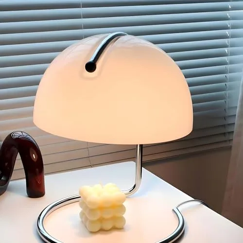 Modern Table Lamp, 8.7 Inch Bauhaus Style Semicircle Shape view 2