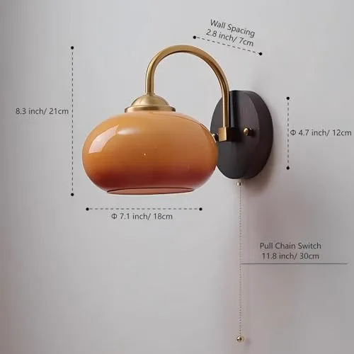 Orange Sconce view 3