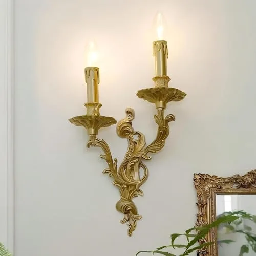 Gold 2-Light Wall view 2