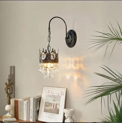 Black (Golden Rubbed) Sconce view 2