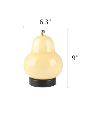 French Cream Pear Table Lamp Bedroom Bedside Minimalist Living view 3