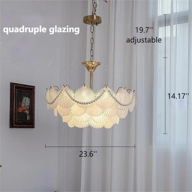 9-Light Modern Chandelier Light, 23.6 Inch Crystal Chandelier with view 3