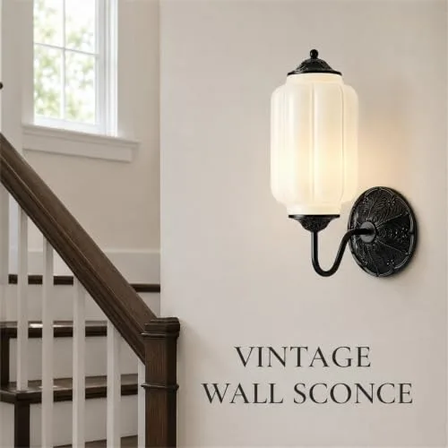 White / Black Sconce view 2