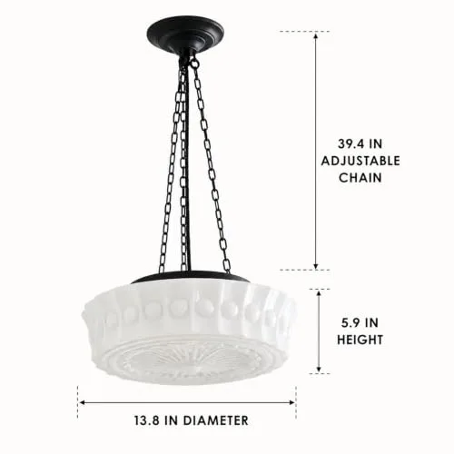 White Pendant view 3