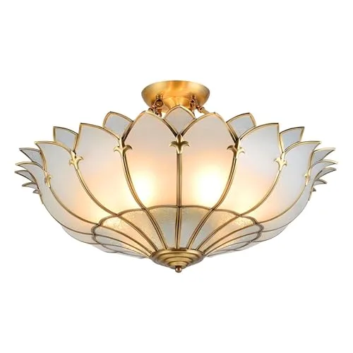 17.7 Inch Semi Flush Mount Ceiling Light, 4 Lights view 1