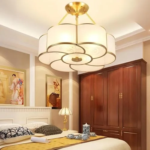 17.7 Inch Semi Flush Mount Ceiling Light, 4 Lights view 2