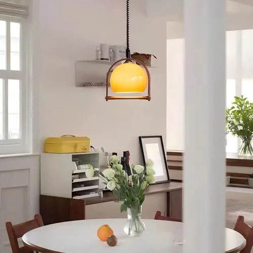 Orange 1-Light Glass Pendant view 3