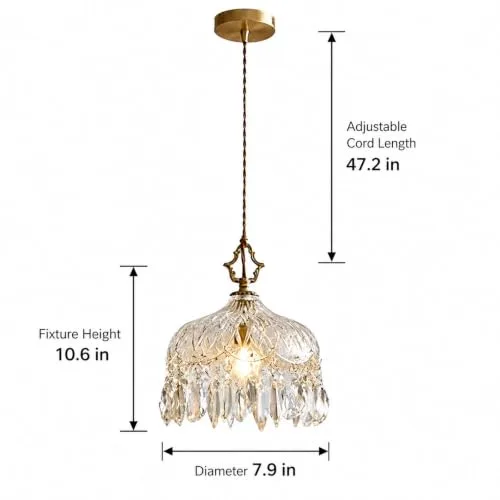 Clear Chandelier view 3