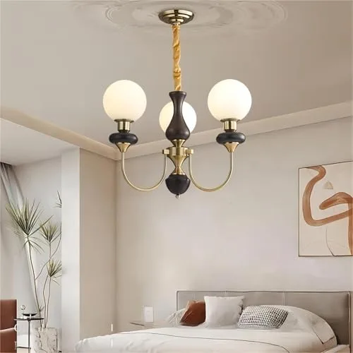 Walnut Chandelier view 1