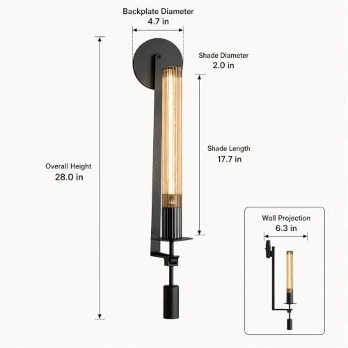 Black Sconce view 3