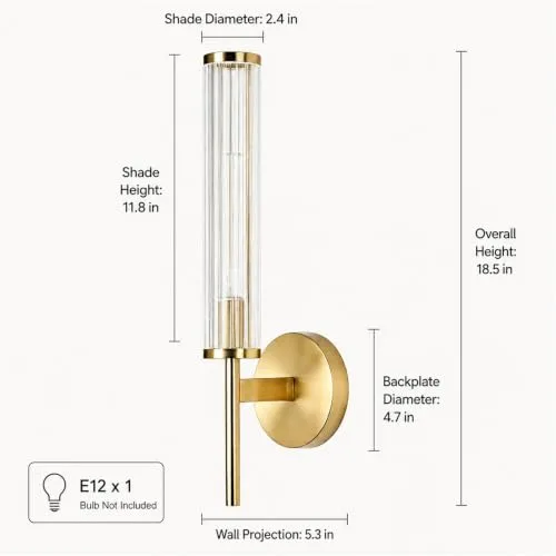 Gold Sconce view 3