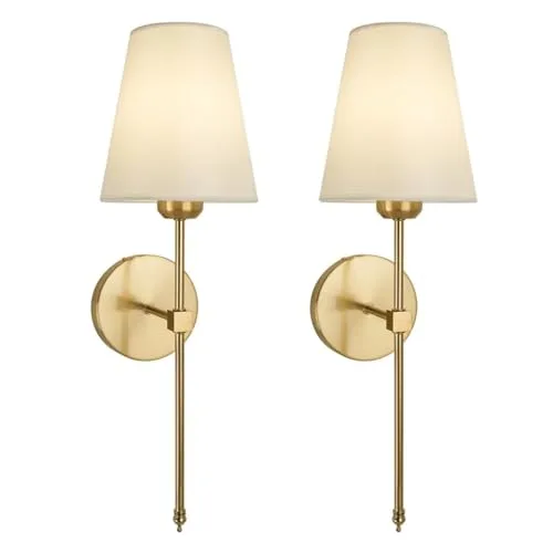 Gold/white 1-Light Sconce view 3