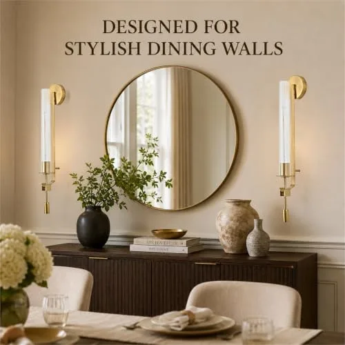 Gold 2-Light Glass Sconce view 3
