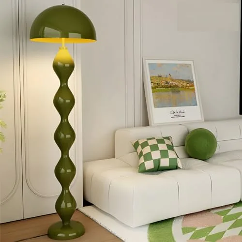 Unique Floor Lamp with Modern Iron Shade and Foot view 2