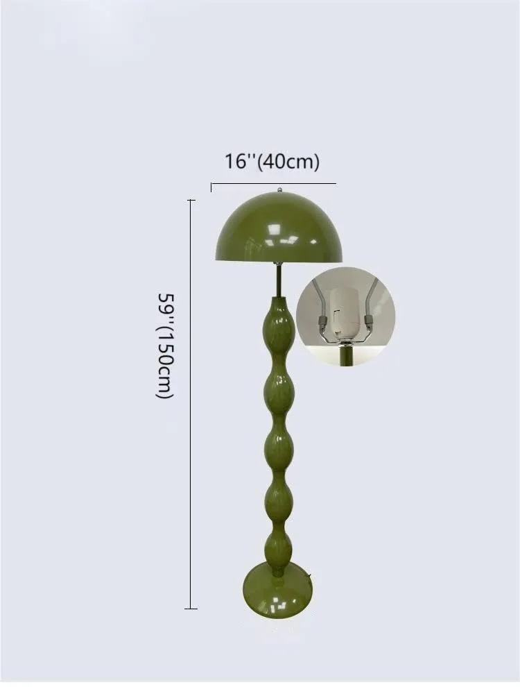 Unique Floor Lamp with Modern Iron Shade and Foot view 3