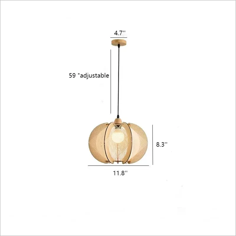 Wood Chandelier view 3