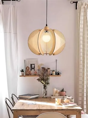 Wood Chandelier view 2