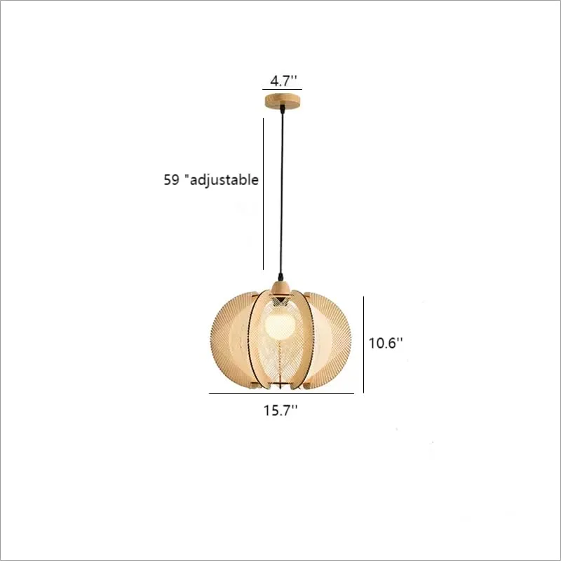 Wood Chandelier view 3