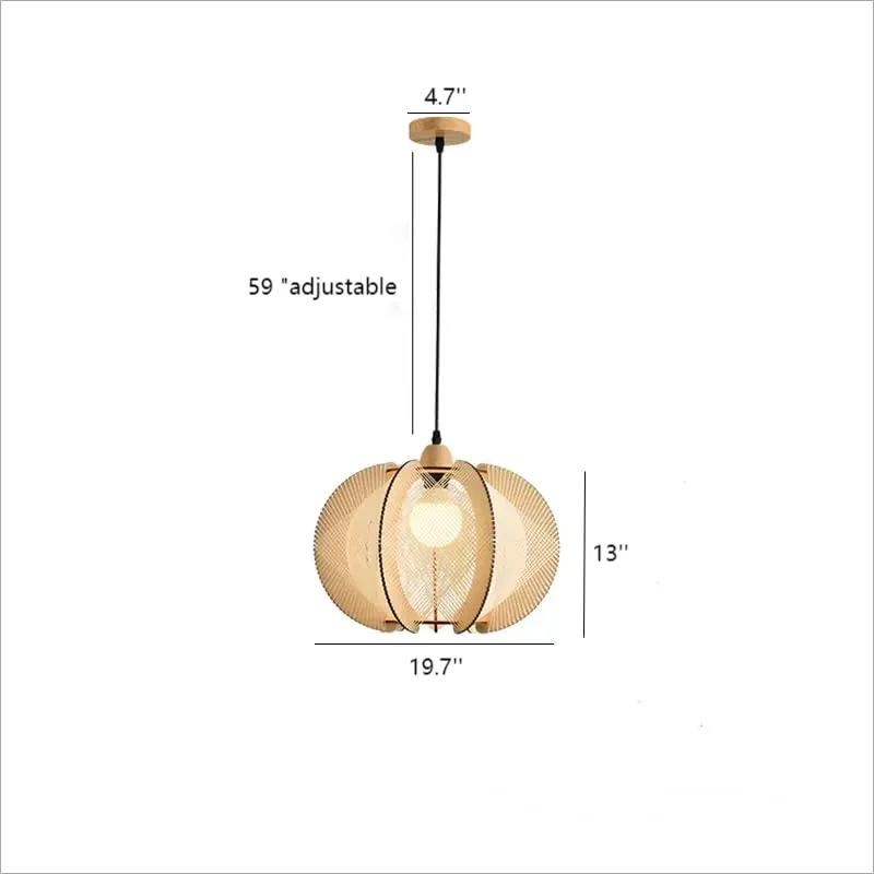 Wood Chandelier view 2
