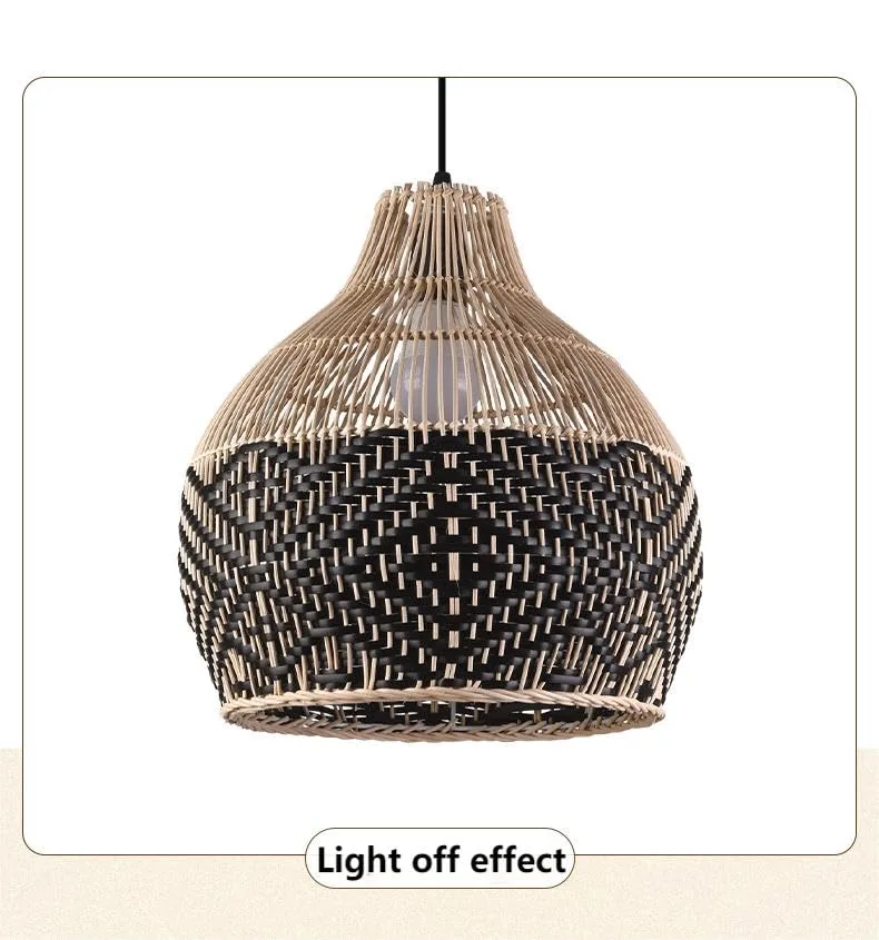 Wabi-Sabi Fuigu Art Chandelier 13.8 inches Creative Art Hand-Woven view 3