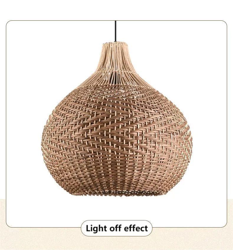 Wabi-Sabi Fuigu Art Chandelier 13.8 inches Creative Art Hand-Woven view 3