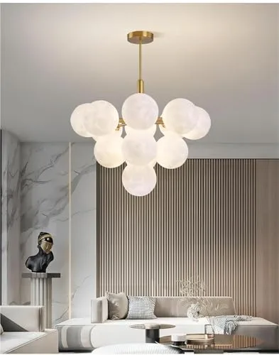 Modern Scandinavian Creative Simple Bubble Moon Chandelier view 2