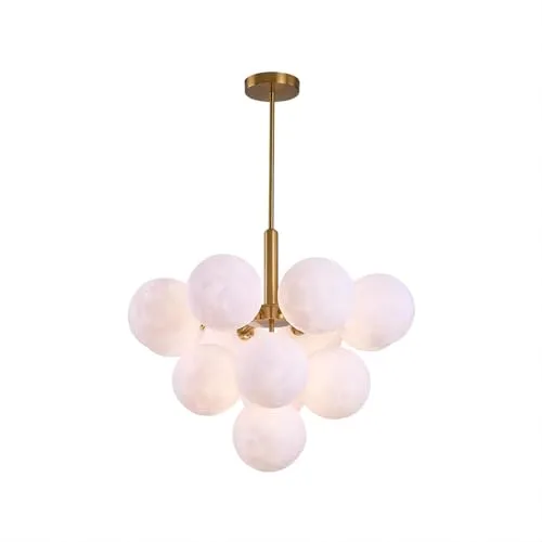 Modern Scandinavian Creative Simple Bubble Moon Chandelier view 1