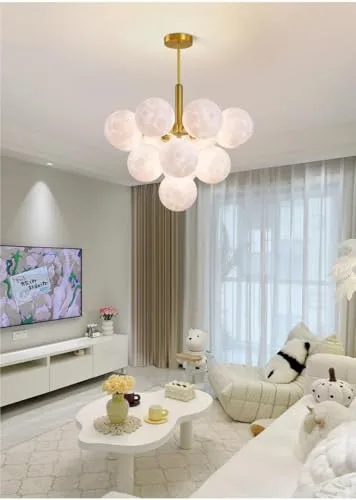 Modern Scandinavian Creative Simple Bubble Moon Chandelier view 2