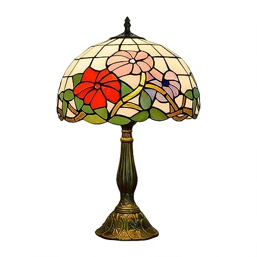 Multicolor 1-Light Glass Table Lamp view 2