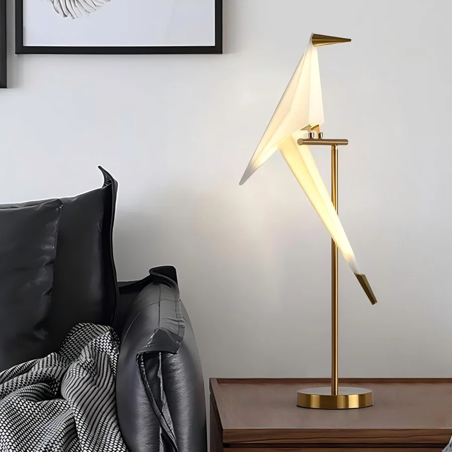 Gold 1-Light Polyvinyl Chloride Table Lamp view 1
