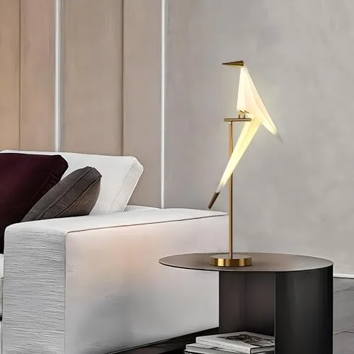 Gold 1-Light Polyvinyl Chloride Table Lamp view 3