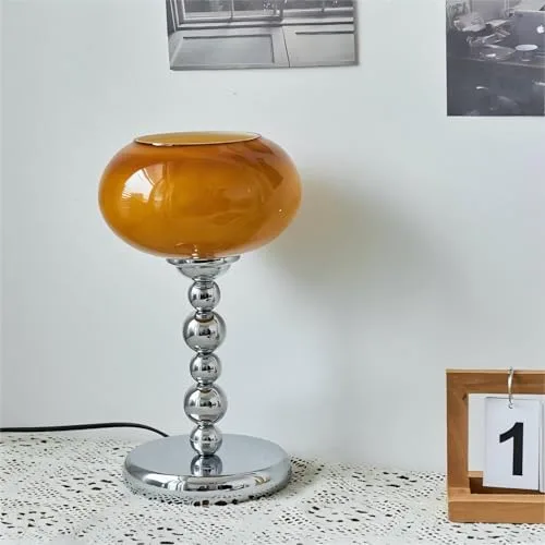 Vintage Table Lamp, 7.1 Inch Bauhaus Style Bedside Lamp view 2