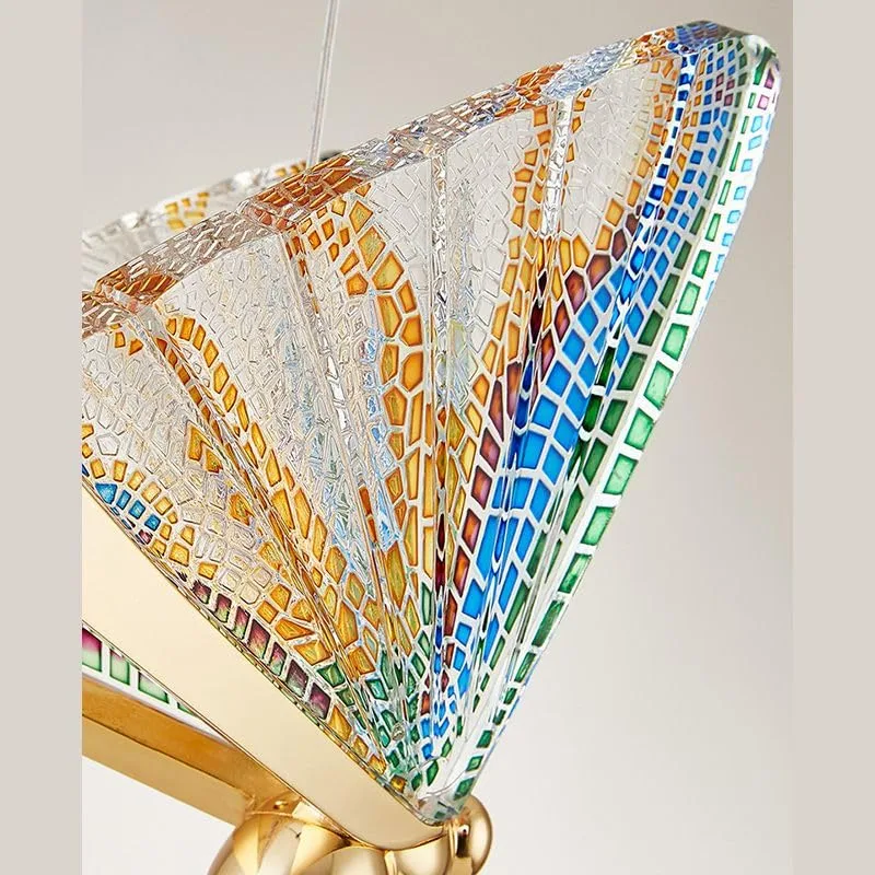 Multicolor 1-Light Acrylic Pendant view 3