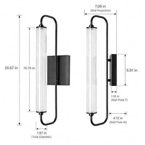 Black Sconce view 3