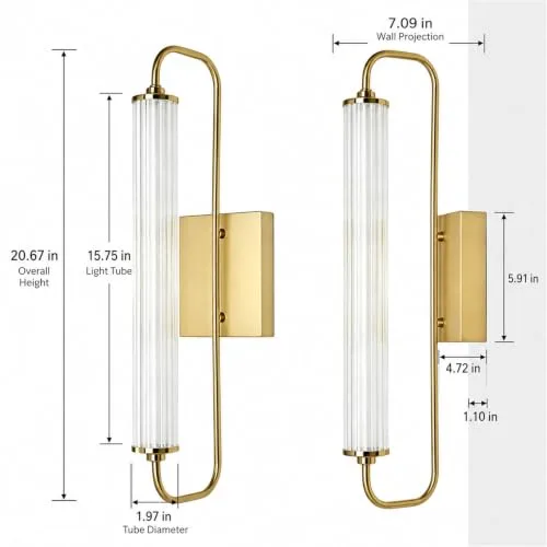 Gold Sconce view 3