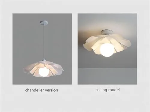 13 Inch 1-Light Acrylic Pendant Light, Modern Minimalist Creative view 3