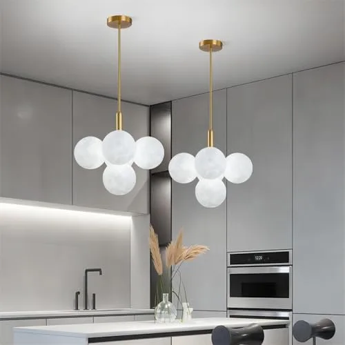 Modern Nordic Creative Simple Bubble Moon Chandelier view 2