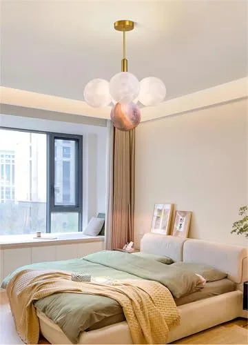Modern Scandinavian Creative Simple Bubble Moon Chandelier view 2
