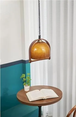 11.8 Inch Medieval Cream Style Pendant Light, Retractable Chandelier view 3