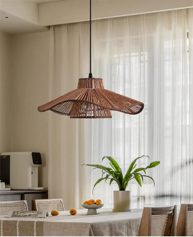 Brown Iron Chandelier view 2