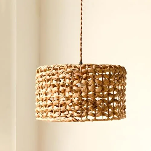 Rattan Color 1-Light Rattan Chandelier view 2