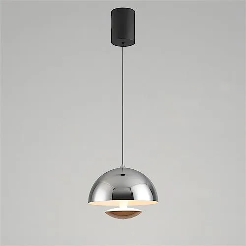 Chrome 1-Light Iron Ceiling view 2